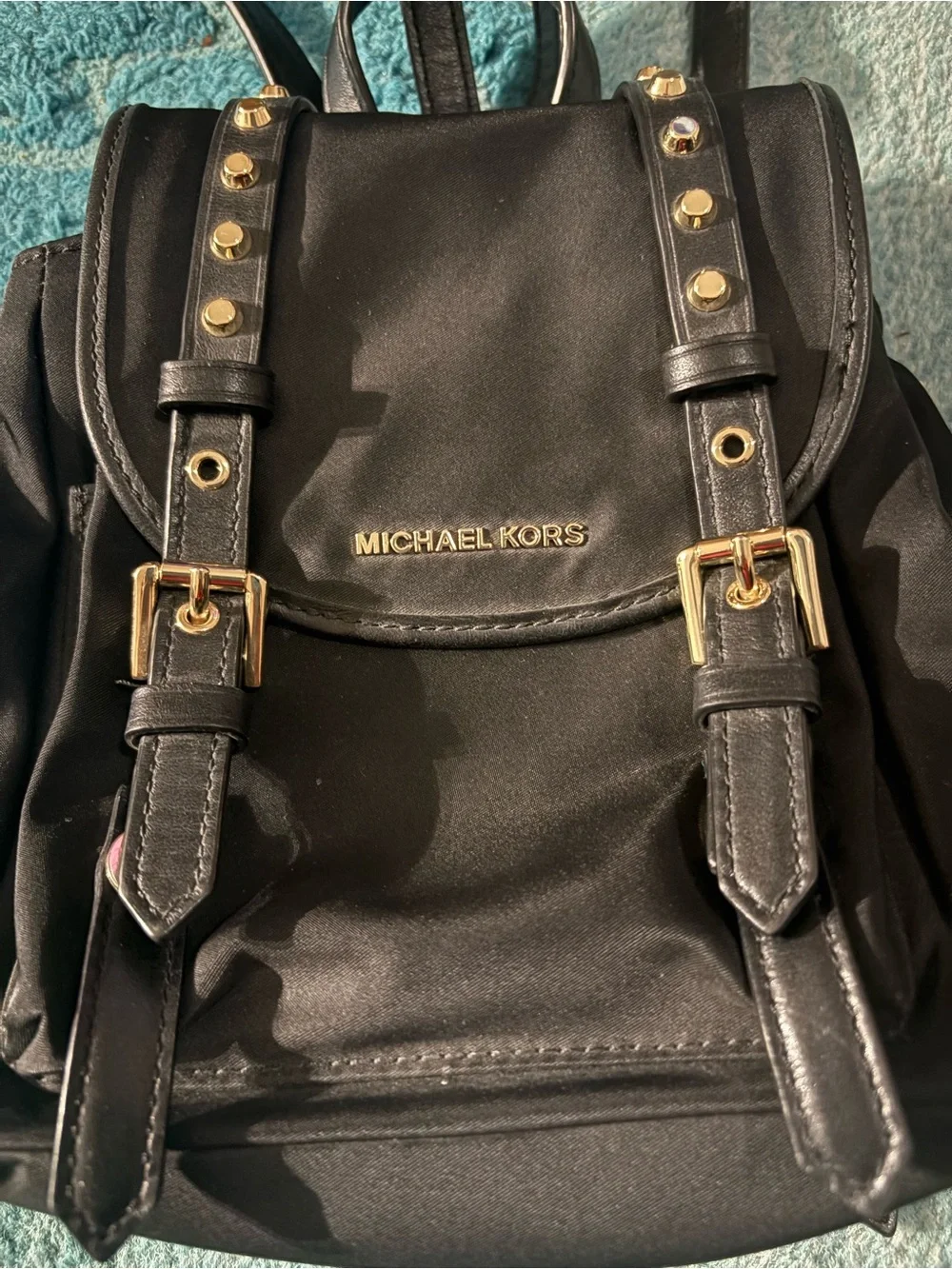 Michael Kors Leila Nylon Mini Flap Backpack